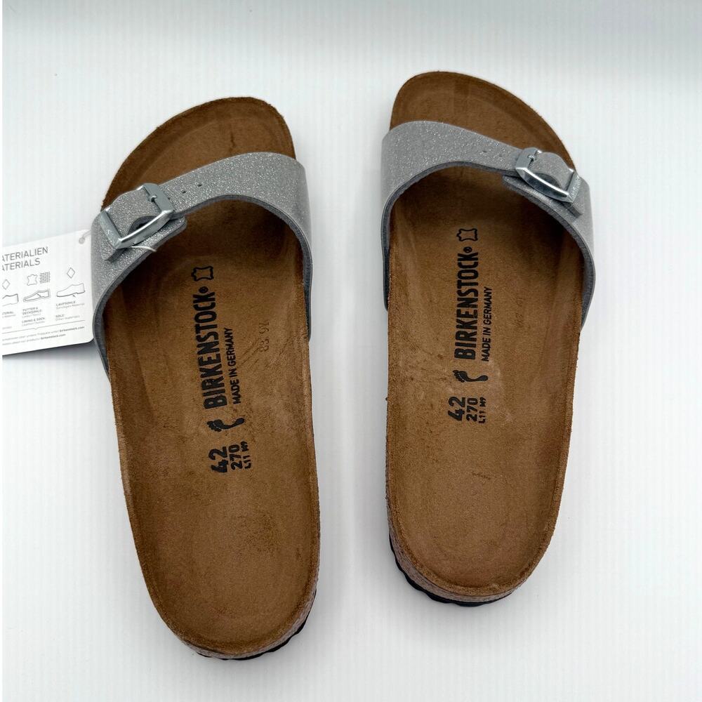 Birkenstock Madrid Birkoflor Magic Galaxy Silver Unisex Size USL11/M9 EU42 - Picture 5 of 8